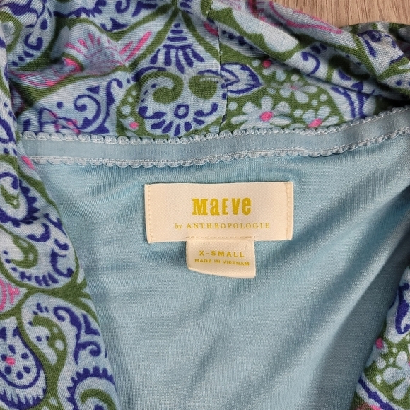 Maeve | Anthropologie Bristol Paisley Blue Maxi Dress - Picture 9 of 13